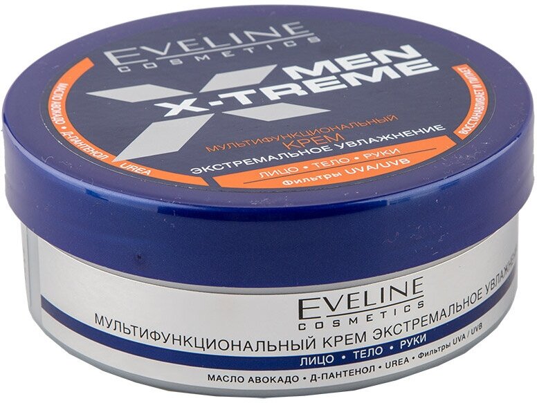 Eveline Cosmetics vультифункциональный крем Men X-Treme Экстремальное увлажнение, 200 мл/200 г