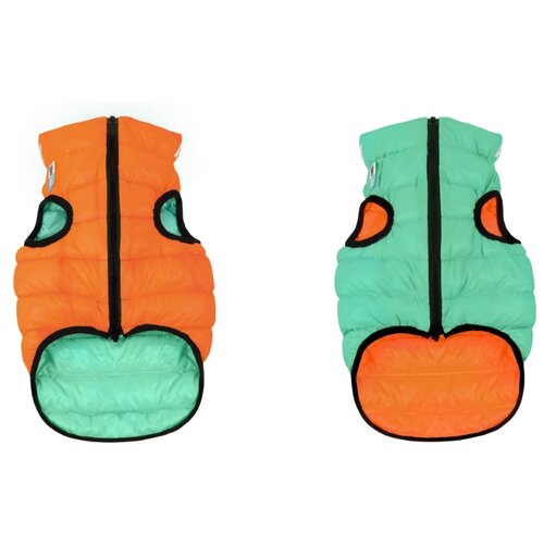 фото Airyvest курточка двухсторонняя светящаяся эйривест lumi, размер m 45, оранжево-салатовая. спина: 62-64см, объем груди: 42-45см + 62175 flyber летающая тарелка флайбер, диаметр 22см