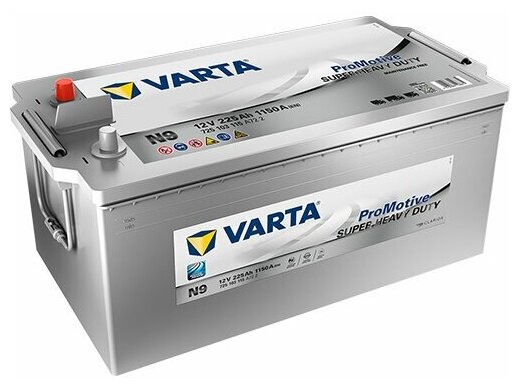 Аккумуляторная батарея VARTA PRO-motive SHD N9 6СТ225 725 103 115 (+слева)