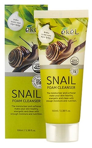 EKEL Foam Cleanser Snail Пенка для умывания с муцином улитки