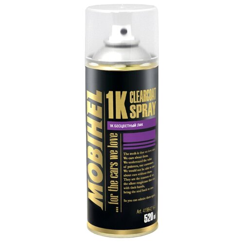 фото Аэрозольный автомобильный лак Mobihel 1K Clearcoat Spray 520 мл