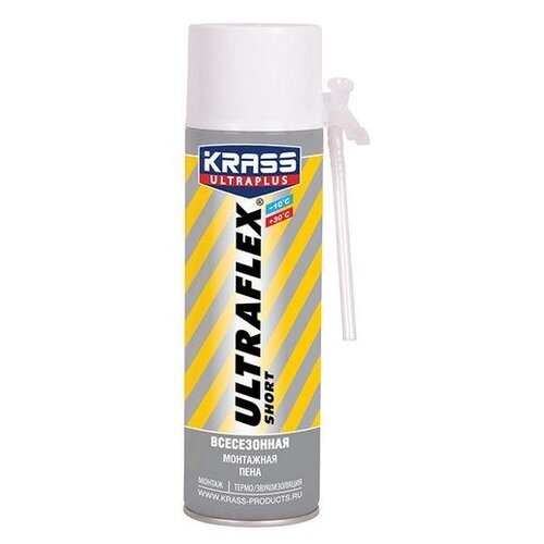 Всесезонная монтажная пена KRASS ULTRAFLEX Short Лк-00004165 939₽