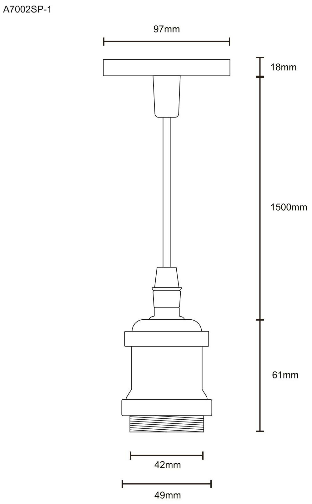 Светильник подвесной ARTE LAMP ELECTRA A7002SP-1AB - фотография № 4