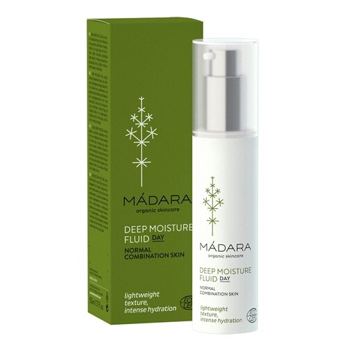 Madara Deep Moisture Fluid Day Флюид для глубокого увлажнения для нормальной и комбинированной кожи лица, 50 мл