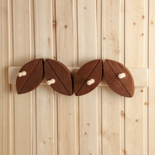 Вешалка деревянная Кофе 55х135х 9 см термо 4 кр 1920₽