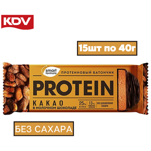 Протеиновый батончик Smart Formula Какао, 40г, 15шт