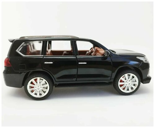 Машинка Lexus LX570 масштабный модель 1:24 металлический, черный