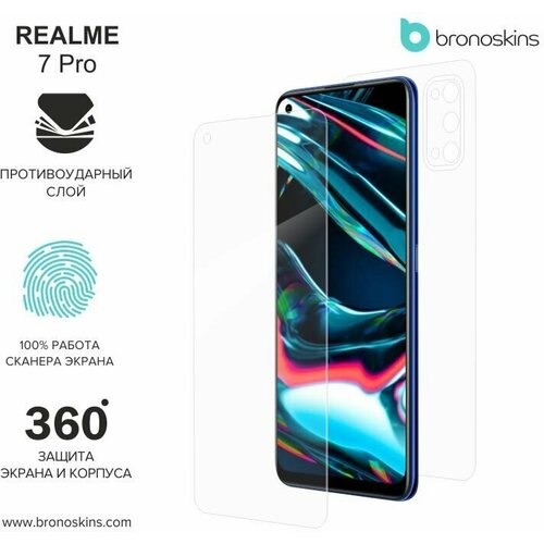 Защитная Броня для Realme 7 Pro (Матовая, Комплект FullBody)