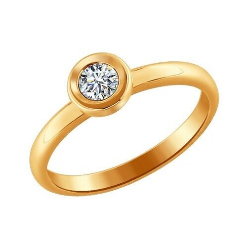 фото Золотое помолвочное кольцо sokolov с бриллиантом 1010971 diamant-online