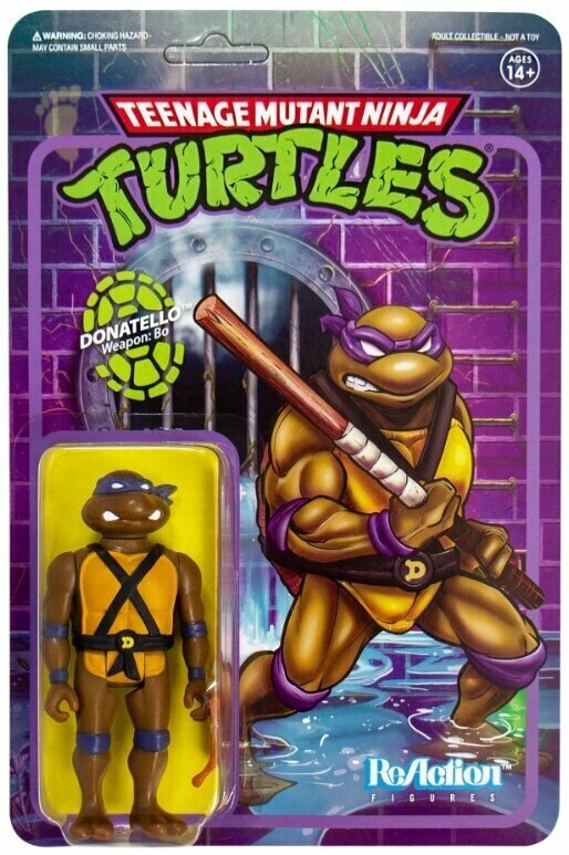 Фигурка ReAction Figure Teenage Mutant: Ninja Turtles – Donatello (9 см)