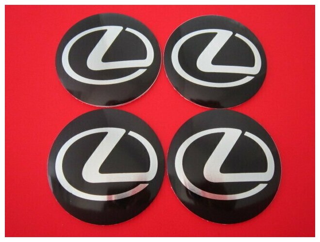 Наклейки на колесные диски Лексус / Наклейки на колесо / Наклейка на колпак / Lexus D-54 mm