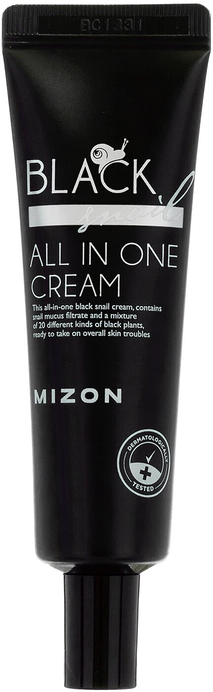 Крем для лица с экстрактом черной улитки Mizon Black Snail All In One Cream 35 мл .