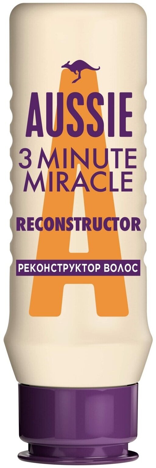 Маска для волос Aussie Реконструктор, 3 Minute Miracle, 75 мл