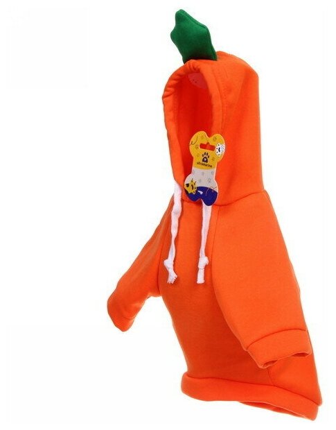 Кофта-толстовка для собаки «Wonderful style-Морковка» с капюшоном, размер L (50*30*26см) Ultramarine - фотография № 5