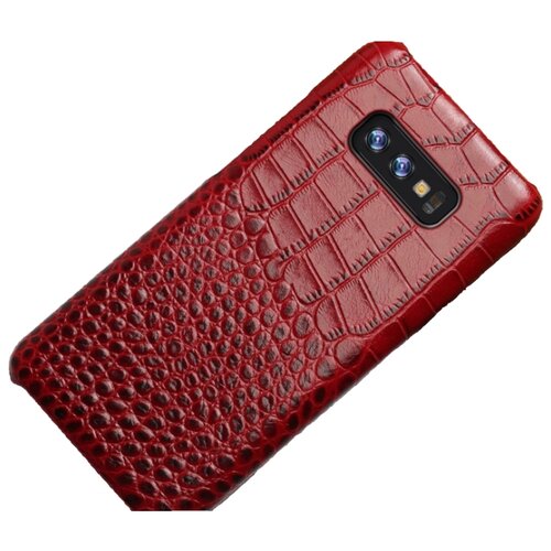 фото Чехол-накладка-бампер mypads premium для huawei mate 20 pro / mate 20 rs 6.39 из натуральной кожи с тиснением крокодила экзотическая неповторимая фактура ручная работа красный