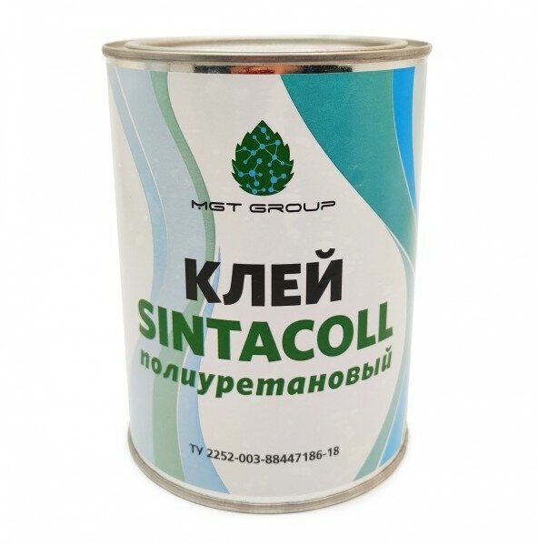 Клей «SINTACOLL» Термоактивный полиуретановый (1 л 0.7 кг белый) #20202