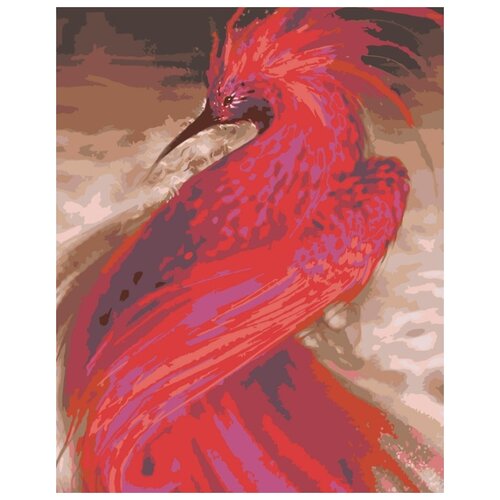 Картина по номерам Птица Феникс, 40x50 см картина по номерам птица на цветке 40x50 см