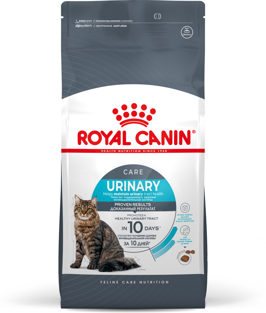 Сухой корм для кошек Royal Canin Urinary Care (Уринари Кэа), для поддержания здоровья мочевыделительной системы от 1 до 12 лет, 0,4 кг