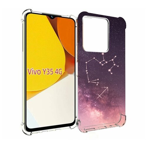 чехол mypads знак зодиака весы 8 для vivo y35 4g 2022 vivo y22 задняя панель накладка бампер Чехол MyPads знак-зодиака-стрелец-2 для Vivo Y35 4G 2022 / Vivo Y22 задняя-панель-накладка-бампер