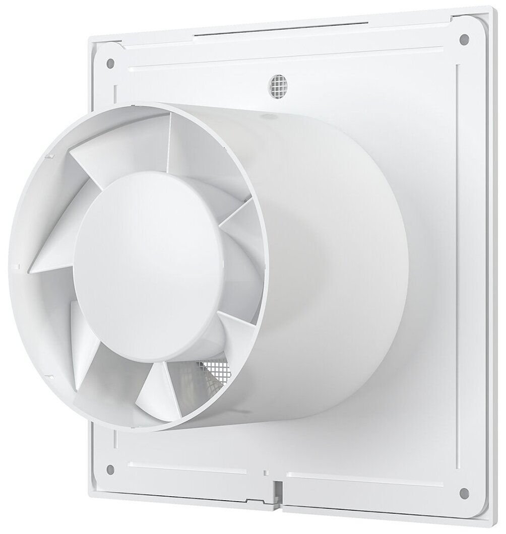 Вытяжной вентилятор ERA E 100 S 100 мм для кухни и ванной, белый