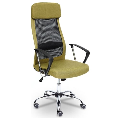 фото Компьютерное кресло tetchair profit офисное, обивка: текстиль, цвет: зеленый/черный