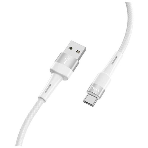 Кабель интерфейсный TFN USB - TypeC, 1.2м. белый (TFN, TFN-С-ENV-AC1M WH) кабель tfn micro usb usb плетеный 1 2 метра черный tfn c env mic1mbk