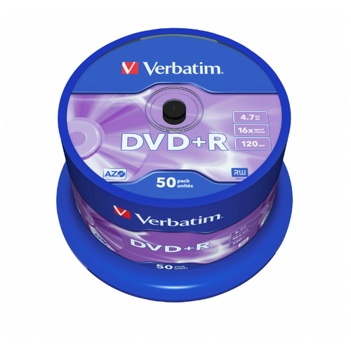 фото Dvd+r диск verbatim azo (pack 50 шт.) 16x 4.7gb 120 min