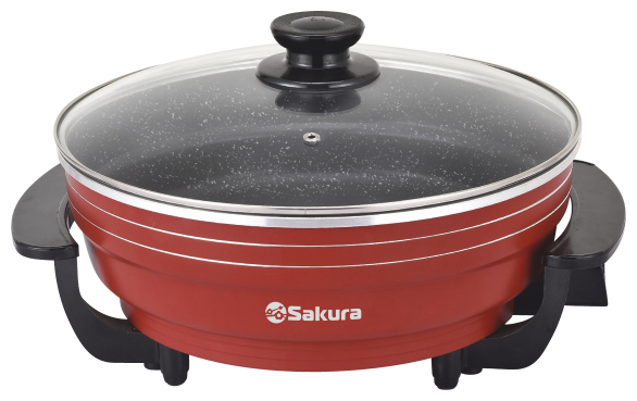 Электросковорода Sakura SA-7716R Master Chef 32*9см