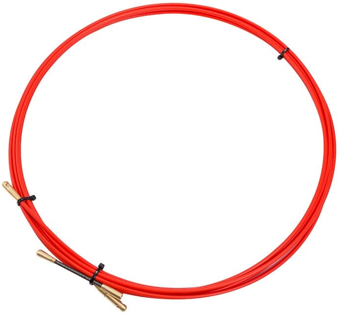 Протяжка кабельная (мини УЗК в бухте), стеклопруток, d=3,5мм, 3м, красная REXANT 1 шт арт. 47-1003