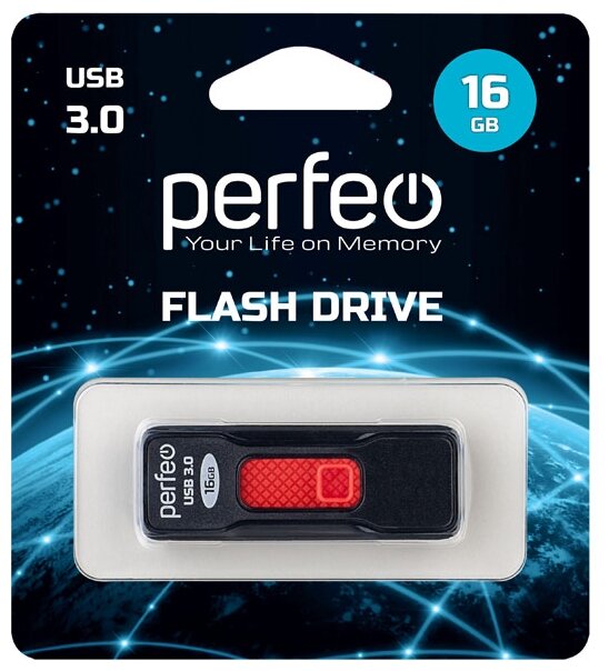 USB флешка Perfeo USB 3.0 16GB S05 Black