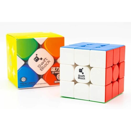 Кубик Рубика скоростной магнитный Gan Swift Block 355S 3x3 Magnetic кубик рубика gan monster go 3x3 edu magnetic color