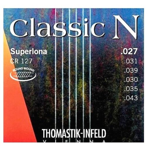 Thomastik Cr127 струны для классической гитары thomastik cr128 classic n комплект струн для акустической гитары нейлон посеребренная медь 027 043