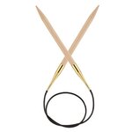 Спицы Knit Pro Basix Birch 35312 диаметр 6 мм, длина 40 см, общая длина 40 см - изображение