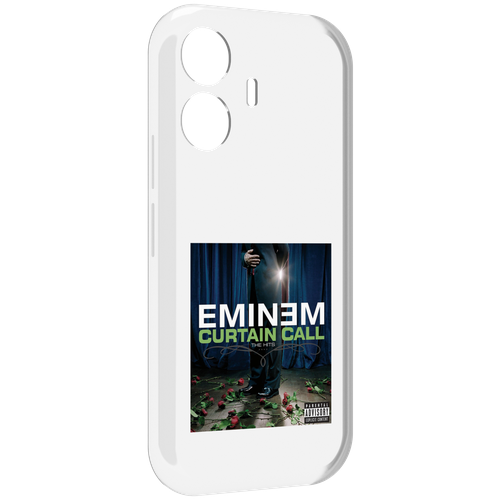 Чехол MyPads Eminem CURTAIN CALL, THE HITS для Vivo Y77E / Vivo iQOO Z6 Lite задняя-панель-накладка-бампер чехол mypads call of duty мужской для vivo y77e vivo iqoo z6 lite задняя панель накладка бампер