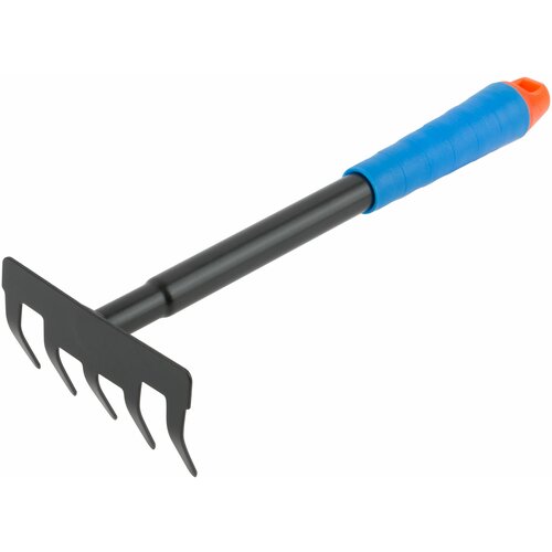 Грабельки ручные, синяя пластиковая ручка 295 мм садовый инструмент fit 77061 грабельки