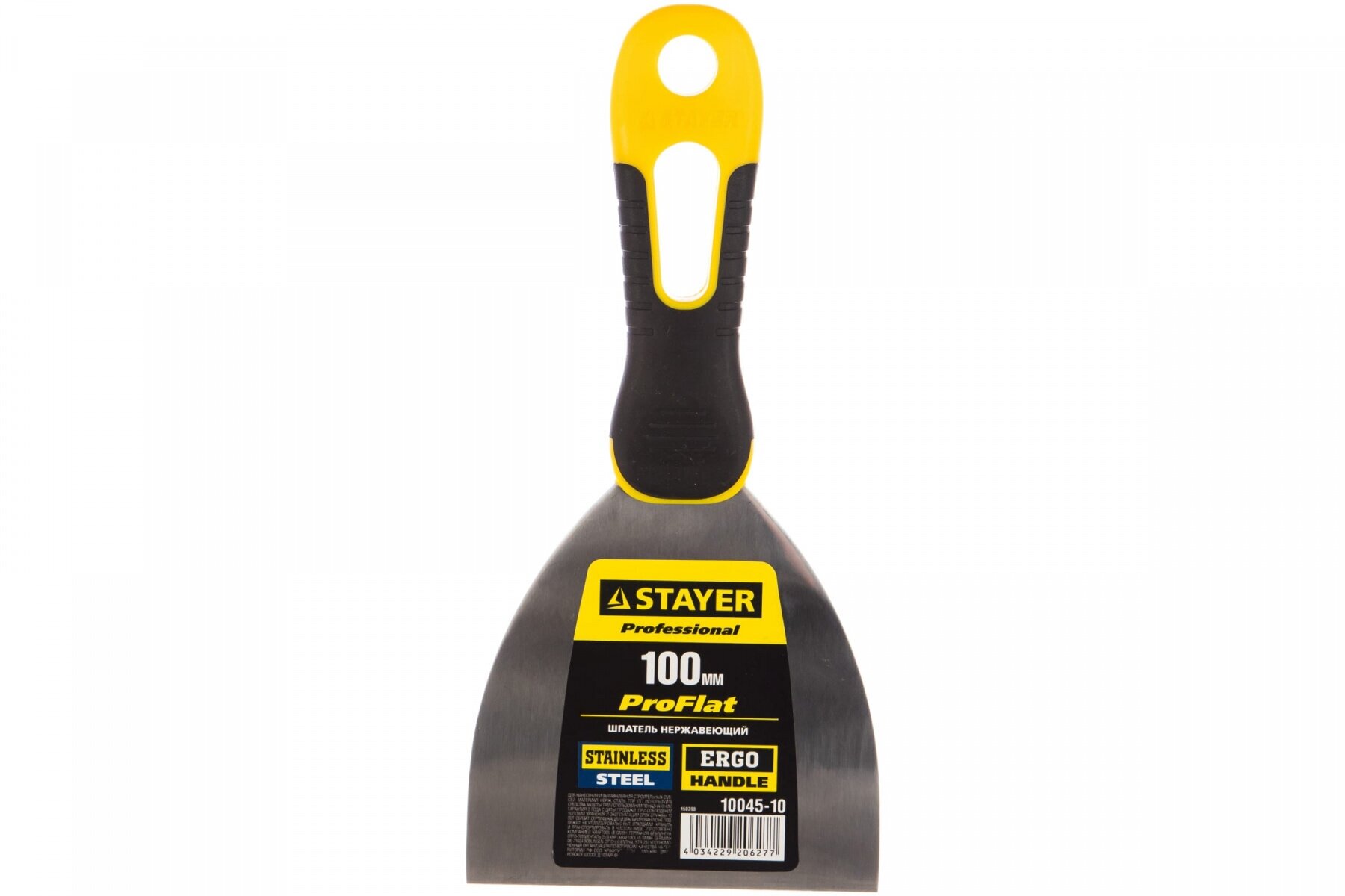 Нержавеющий шпатель STAYER 100 мм Professional Flat STAYER 10045-10