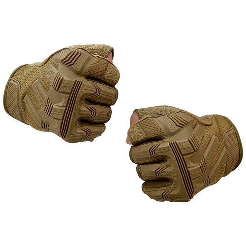 фото Перчатки voenpro беспалые песочные, размер m