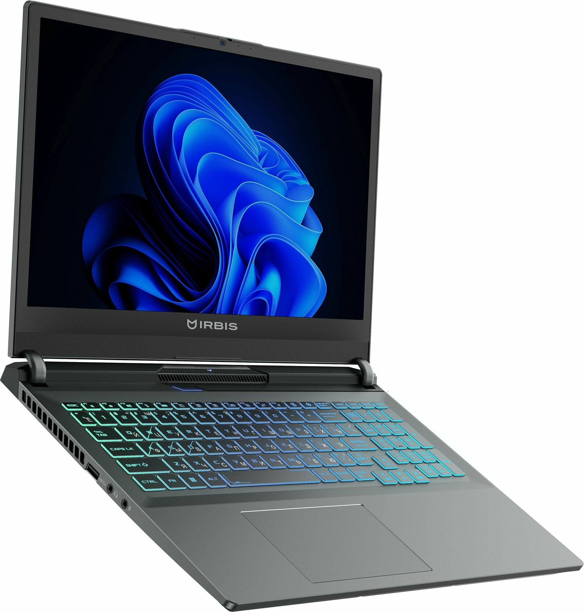 Ноутбук игровой IRBIS 15NBC1011 15.6 FHD IPS, AMD Ryzen R5 6600H; 16Gb DDR5 512GB PCIE 4; RX6650M; Wifi 6E, металл, Без OS — фото 1