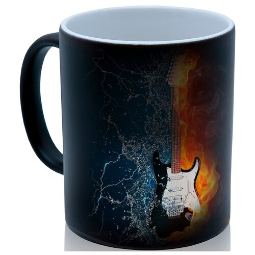 фото Кружка хамелеон гитара, прикольный подарок drabs