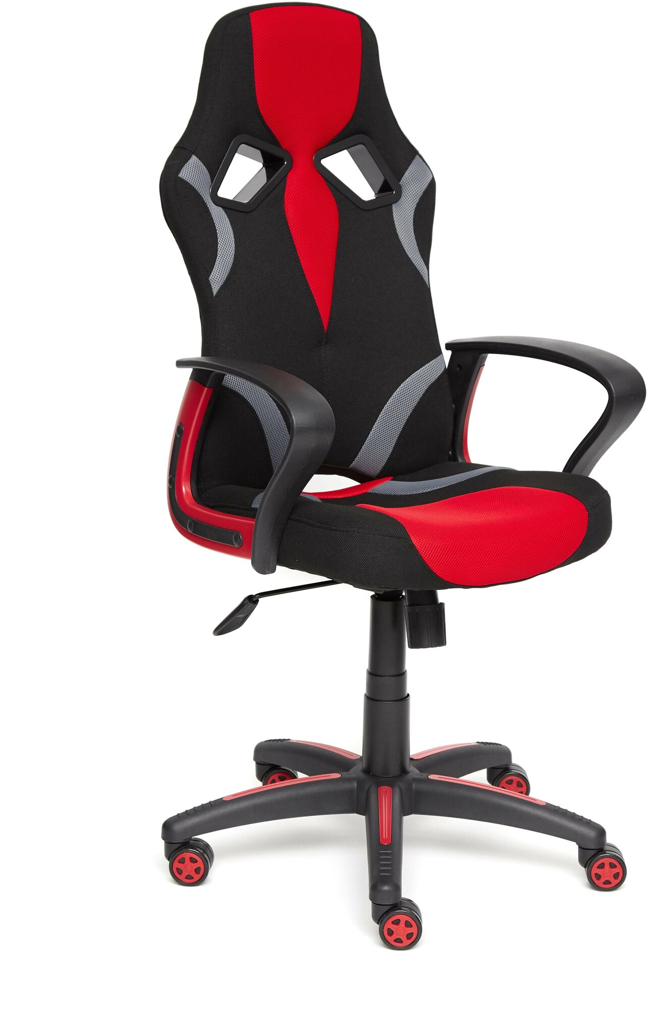 Кресло геймерское Tetchair RUNNER ткань, черный/красный, 2603/tw08/TW-12