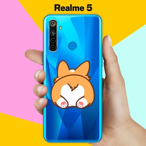 Силиконовый чехол на realme 5 Хвост корги / для Реалми 5 силиконовый чехол на realme 5 реалми 5 веселые корги