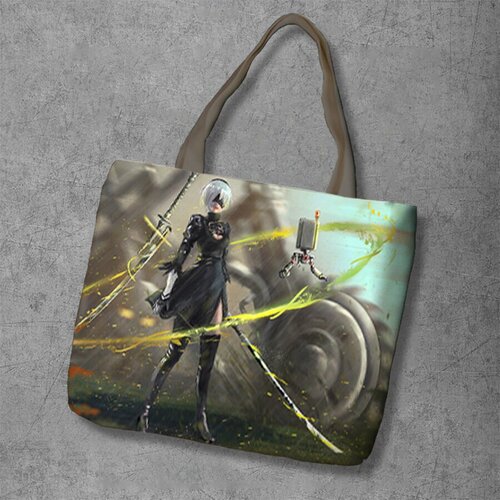 фото Сумка шоппер anime dakimakura, фактура рельефная, мультиколор