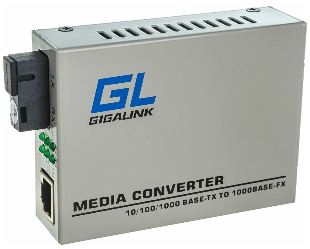 Медиаконвертер GIGALINK (GL-MC-UTPF-SC1G-18SM-1310-N)