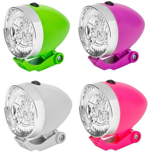 фото Фонарь передний jy-592 3 светодиода ,цвета в ассортименте stels