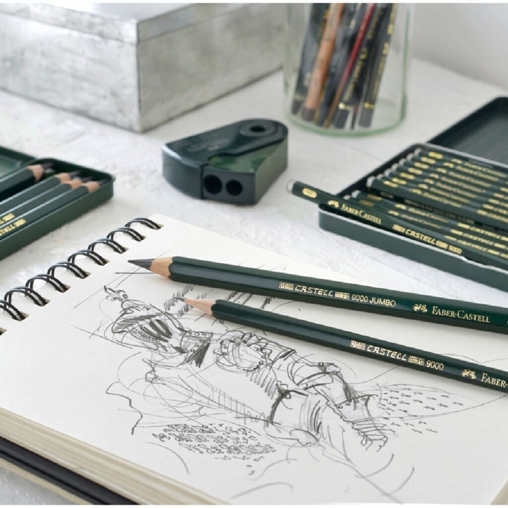 Карандаши чернографитовые Faber-Castell CASTELL® 9000 12 шт. - фото №15