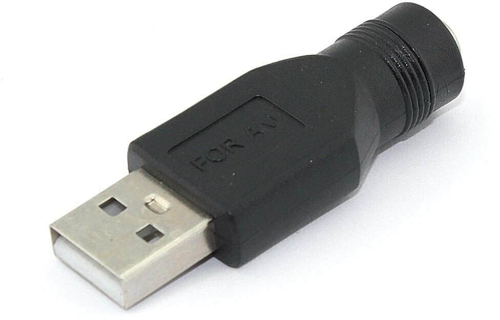 Переходник 5,5х2,5 на USB Type A папа