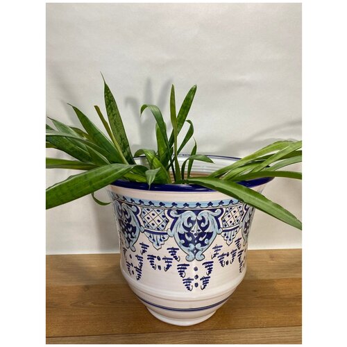 Кашпо для цветов, 31 л, ручная работа, керамика, глазурь