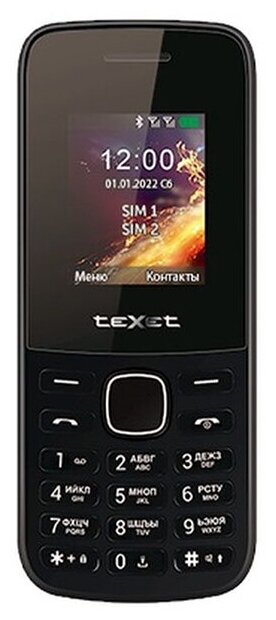 Мобильный телефон TeXet TM-117 Black TM-117 Black .