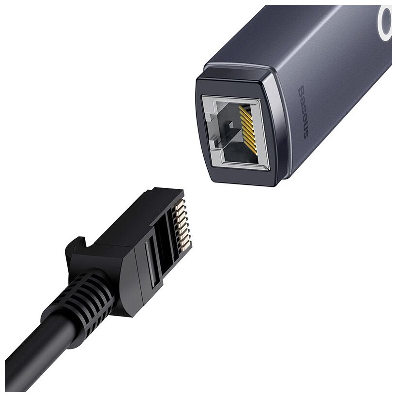 Сетевая карта Baseus Lite Series Type-C - RJ45 LAN Port Grey WKQX000313