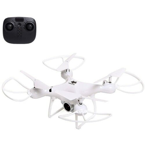Квадрокоптер Автоград White drone, камера 2,0 мп, Wi-Fi, цвет белый (TY-T12) дрон квадрокоптер складной 2 4 ггц мп wi fi